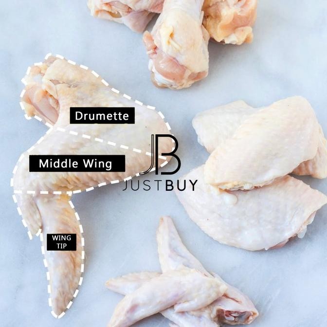 

diskon! sayap chicken wings drumette wingette middle wing wingtip ayam