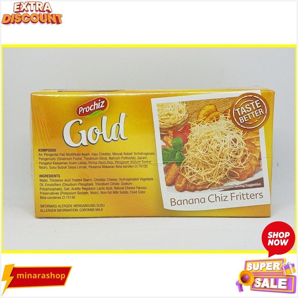 

Keju Prochiz Gold Cheddar 170 Gr Termurah Banget