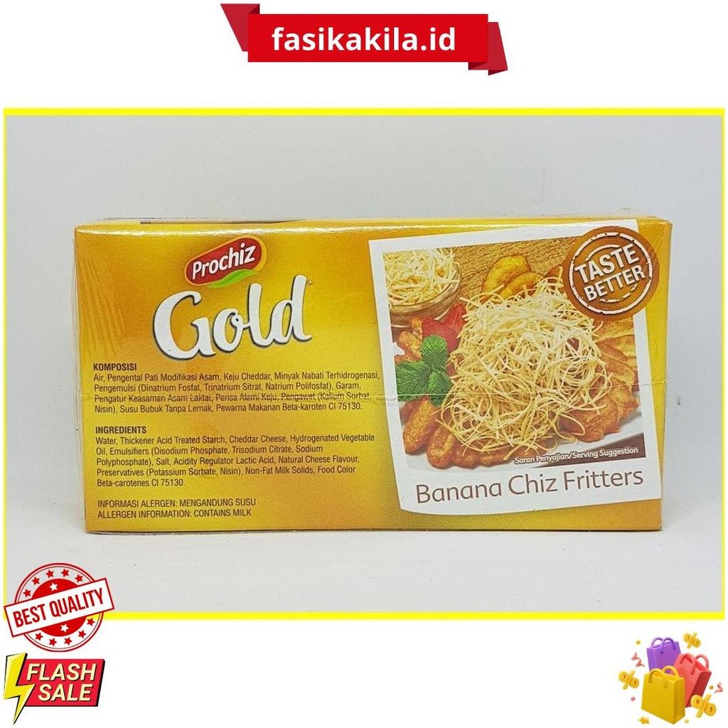 

Keju Prochiz Gold Cheddar 170 Gr Siap Kirim