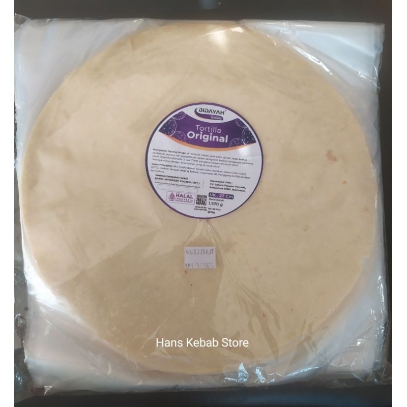 

Tortilla Ahara Bidayah 27 Cm Ii 20 Pc