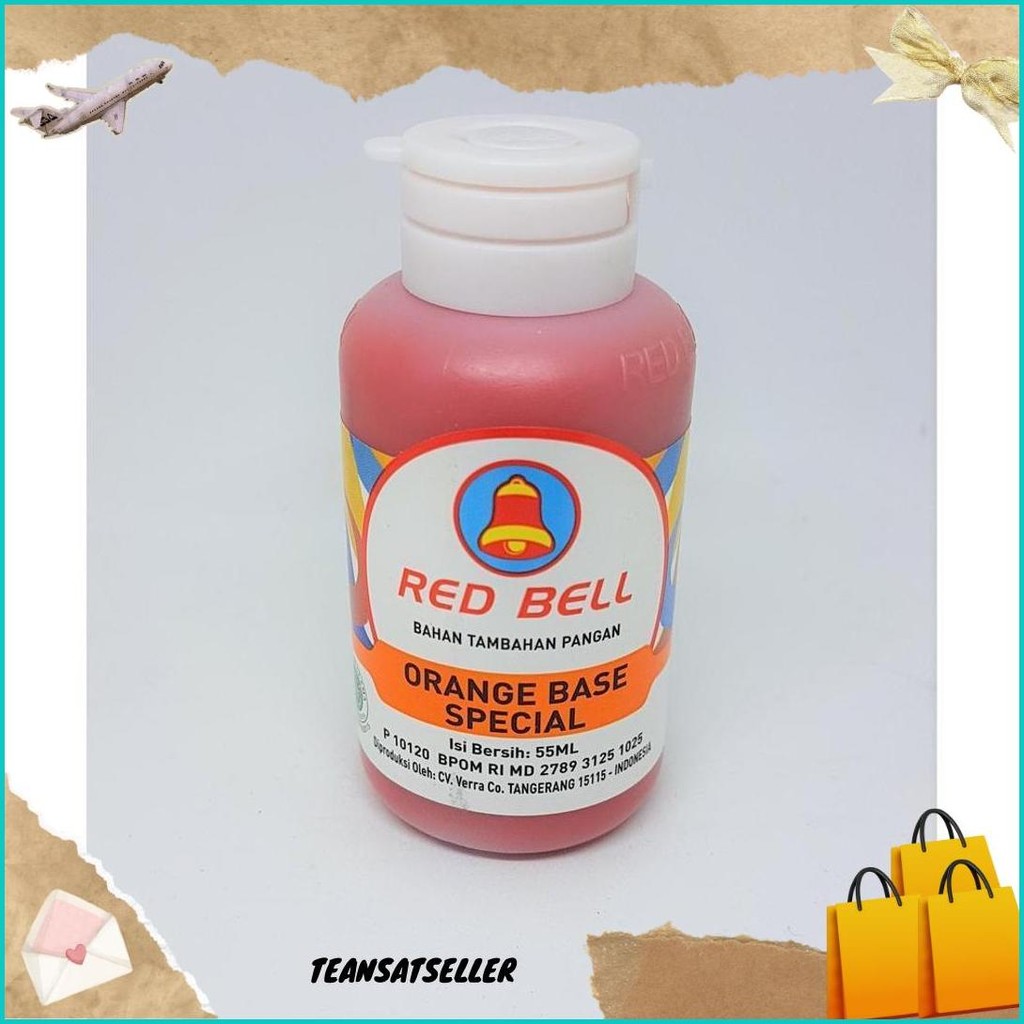 

Perasa Dan Pewarna Red Bell Rasa Orange Base Special 55Ml Terlaris