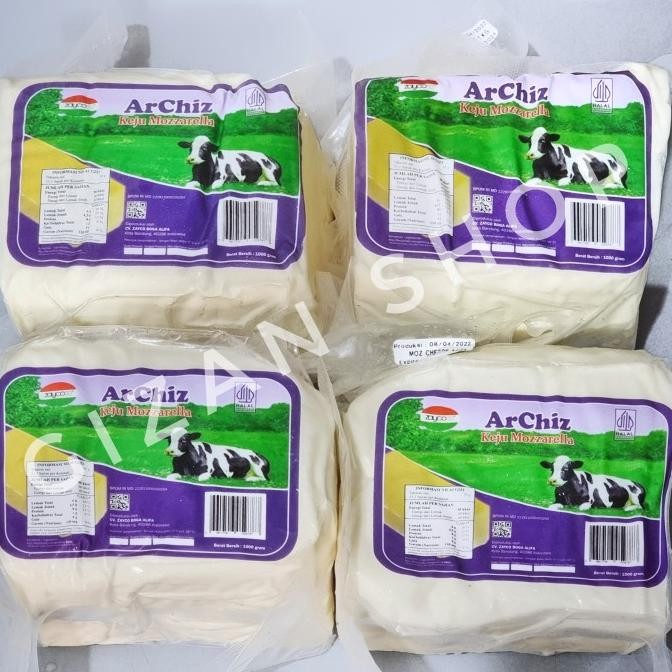 

Keju Mozarella Arla Archiz 1 kg Halal Impor Mozarela DS