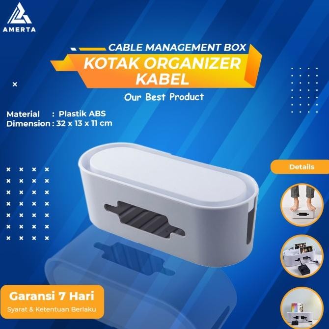 

Sale Kotak Organizer Kabel Charger / Cable Management Box