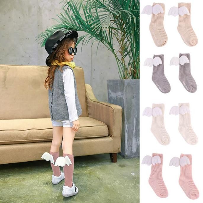 

diskon! winter sock / kaos kaki musim dingin anak /anti selip/kids/angel wings
