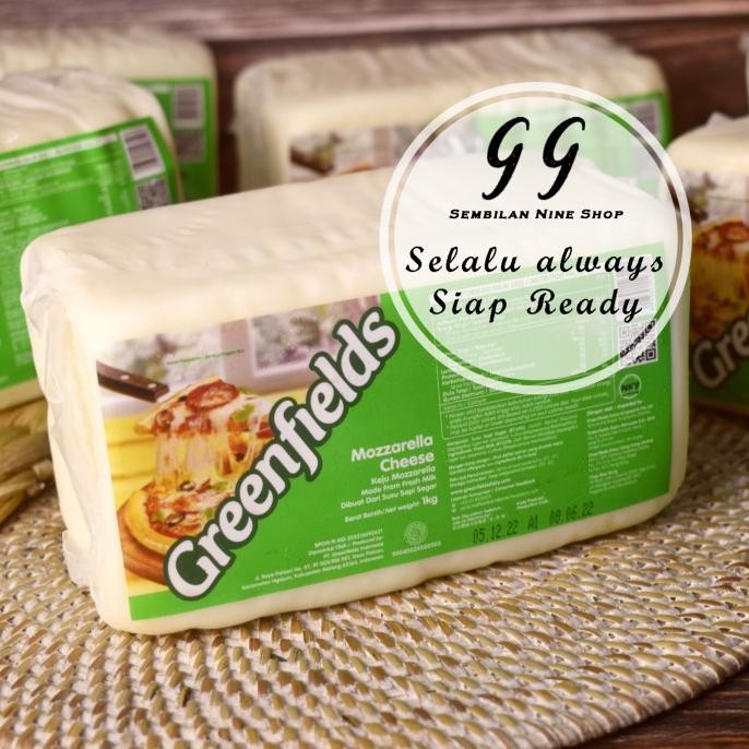 

Keju GREENFIELDS Mozzarella Cheese 1 KG Mozarela Mozzarela Mozarella DS