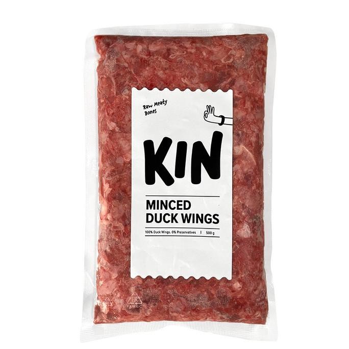 

diskon! kin dog food - minced duck wings 500g