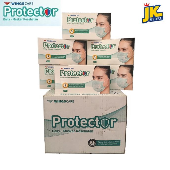 

diskon! masker wings care protector 3 ply - 50 pcs