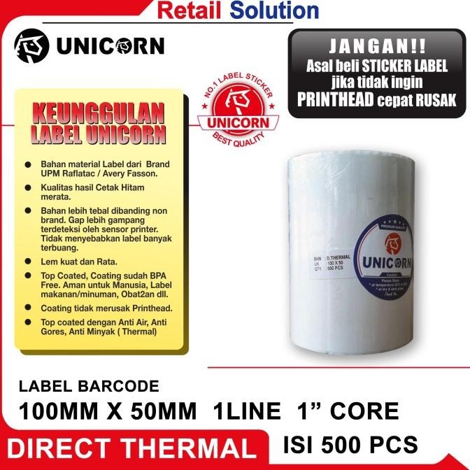 

Sale Stiker Label Barcode Thermal 100X50 Mm / 100 X 50 Mm / 100X50Mm