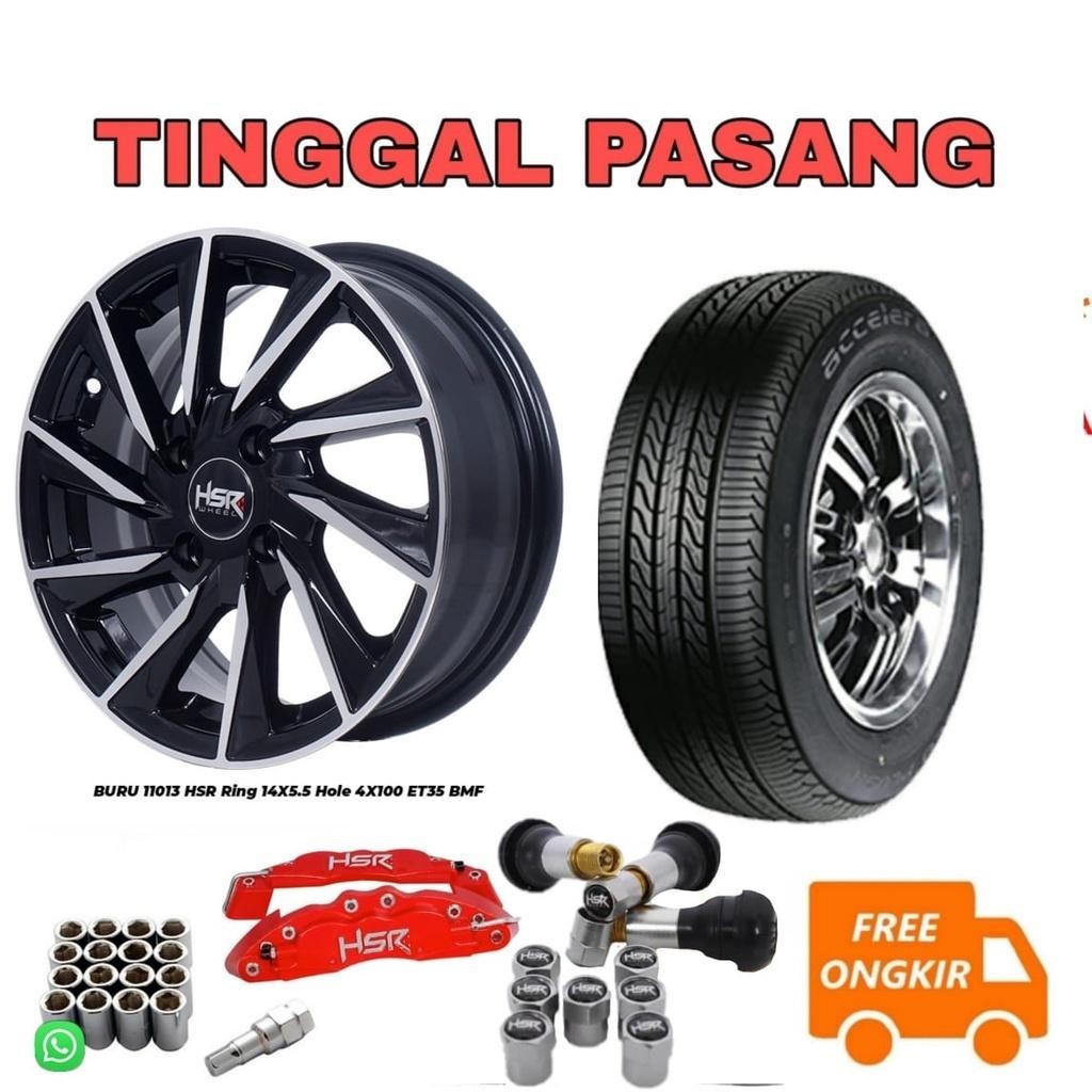 Paket Velg Racing R14 Ring14 Dan Ban Mobil Murah Untuk Mobil Agya Ayla Calya Sigra Sirion March Brio