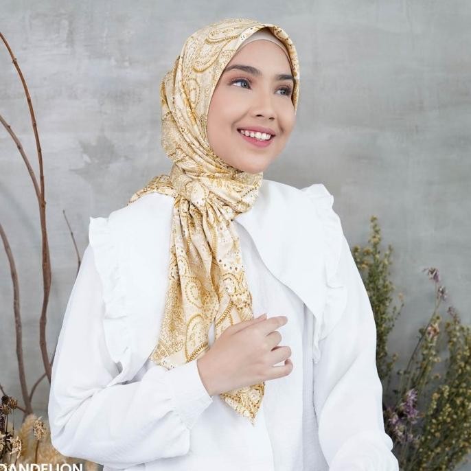 JH hijab satin motif premium hijab satin segiempat motif kerudung lebar