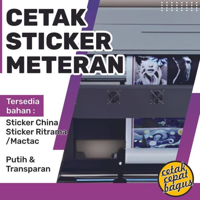 

Sale Cetak Label Kemasan Vinyl Per Meter + Cutting Laser Murah Ready Stock