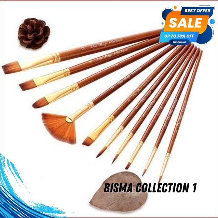 

KUAS LUKIS SET 1OPCS PAINT BRUSH KIT PERALATAN MELUKIS SENI ART DIY BY BISMACOLLECTION1 !