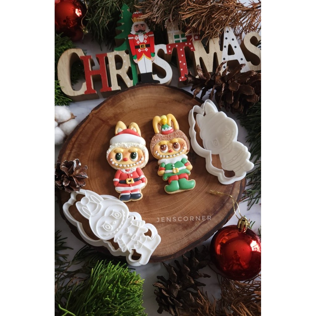 

Labubu Christmas Cookies Cutter / Cetakan Kukis Kering Natal Labubu