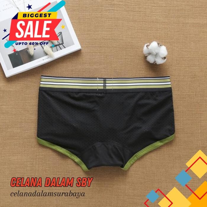 PRIA CELANA DALAM AUSSIEBUM MEN BOXER TRUNK PRIA CELANA DALAM BOXER PRIA BLACK ABK KUALITAS PRODUK T