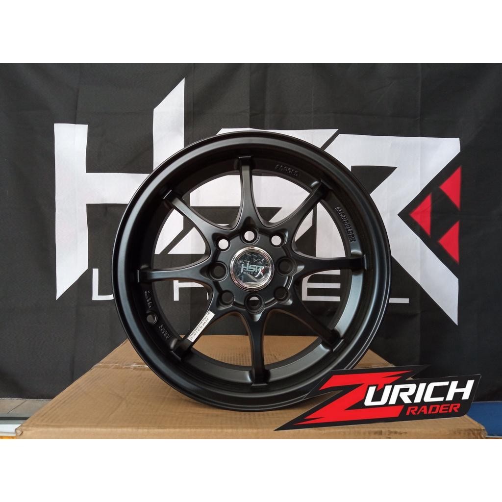 Velg Hsr Hiroshima R14 Ayla Karimun Starlet Pelek Mobil Ring 14 Black Calya Sigra Brio Mirage