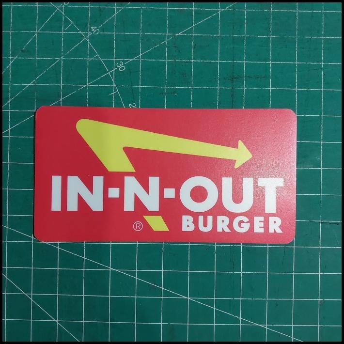 

TERBARU STICKER USA BRAND IN N OUT BURGER !