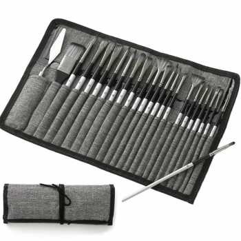 

WESEEKART Set Kuas Lukis Cat Air Minyak Nylon Paint Brush 24 PCS