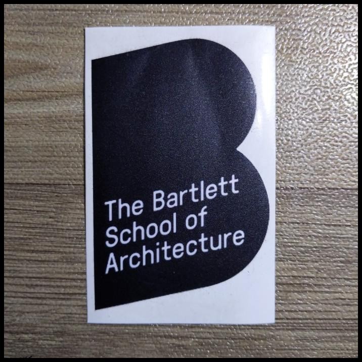 

TERBARU STICKER KAMPUS THE BARTLETT SCHOOL OF ARCHITECTURE !!!
