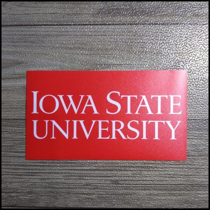

DISKON STICKER KAMPUS IOWA STATE UNIVERSITY RED