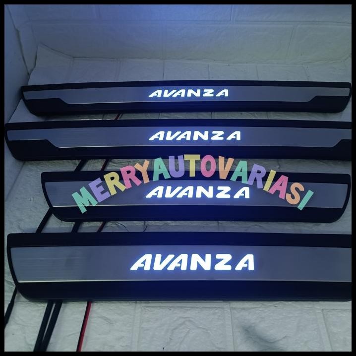 GRATIS ONGKIR SILLPLATE SAMPING MOBIL AVANZA 22 LAMPU LED 