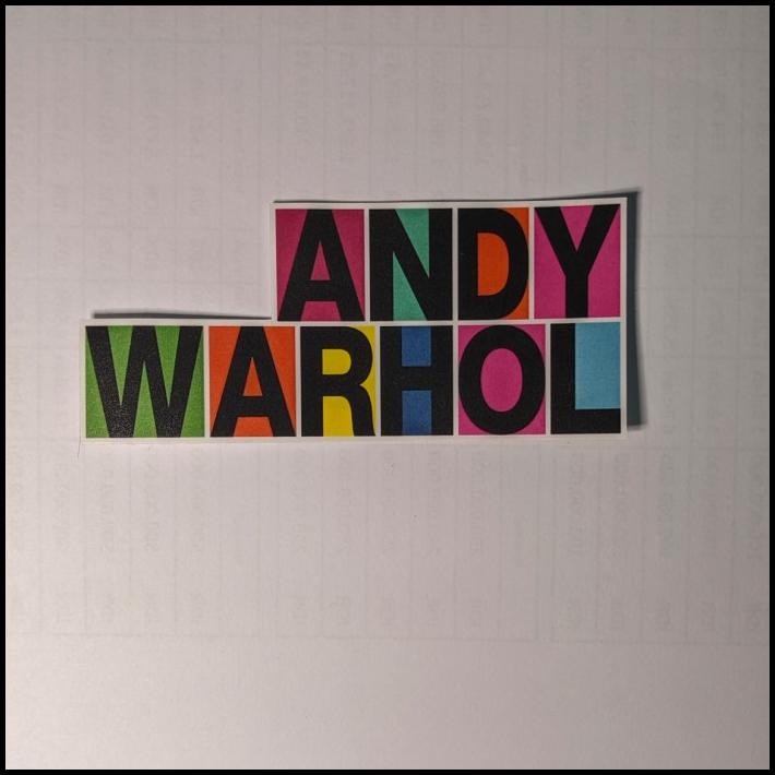 

HOT DEAL STICKER VINTAGE POP ART ANDY WARHOL !!