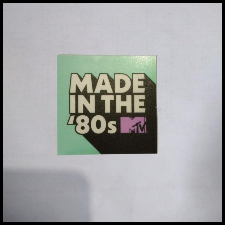 

TERMURAH STICKER VINTAGE MTV MADE IN THE 80S !!!!!