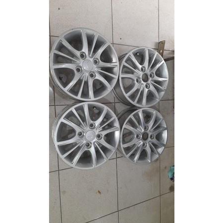 Velg Mobil Oem Xenia Ring 14 Pcd 4X114 Warna Silver Cocok Untuk Mobil Xenia Avanza Carry Livina