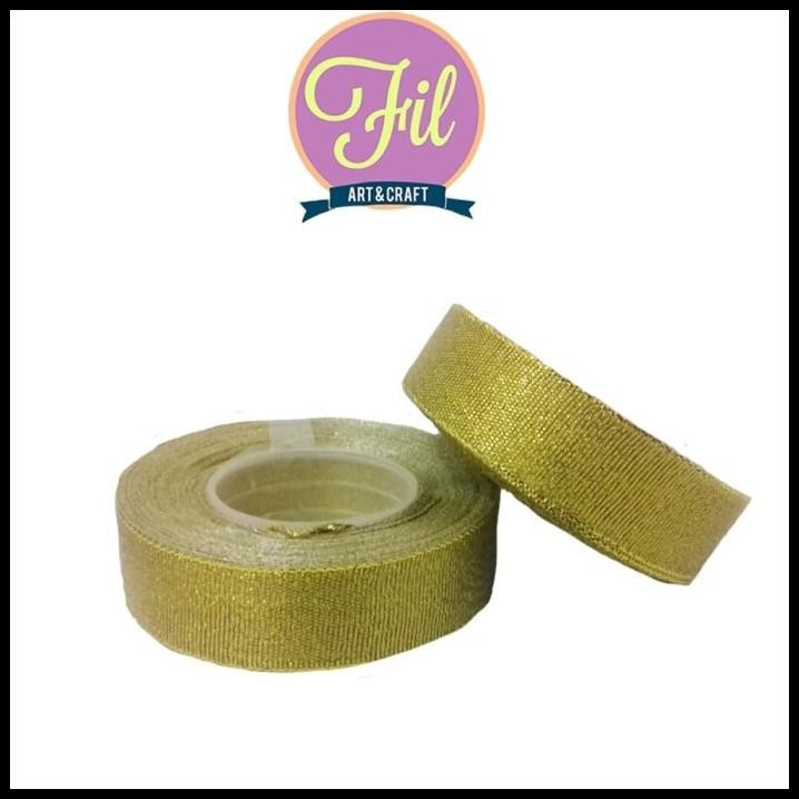 

HOT DEAL PITA SATIN GOLD 1 INCH / PITA KAIN GOLD 1" / PITA SATIN EMAS 1INCH !!!