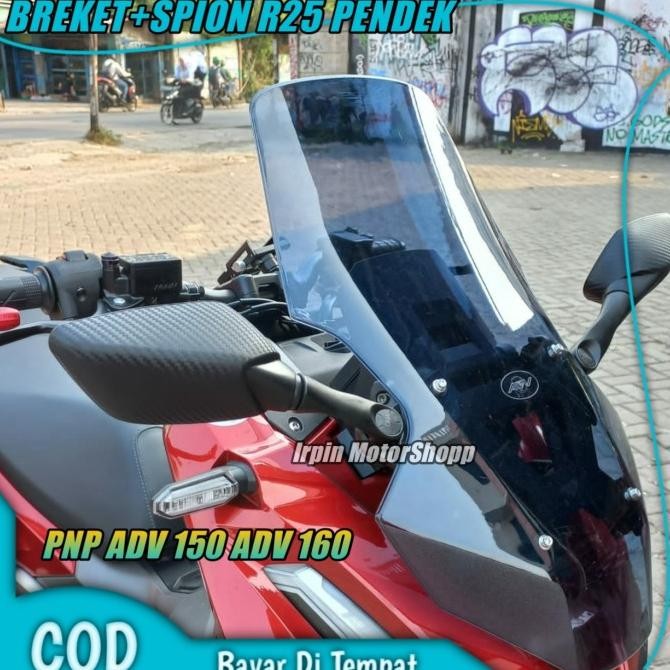 TERMURAH VARIASI HONDA ADV 150 ADV 160 BREKET SPION R25 ORIGINAL GMA NEMO