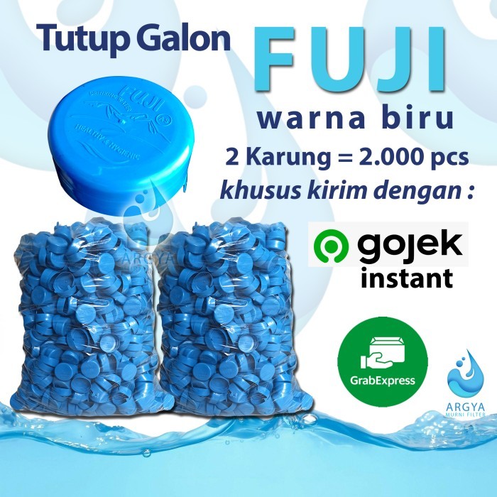TUTUP GALON FUJI 2000PCS KHUSUS GOJEK INSTANT DAN GRAB EXPRESS