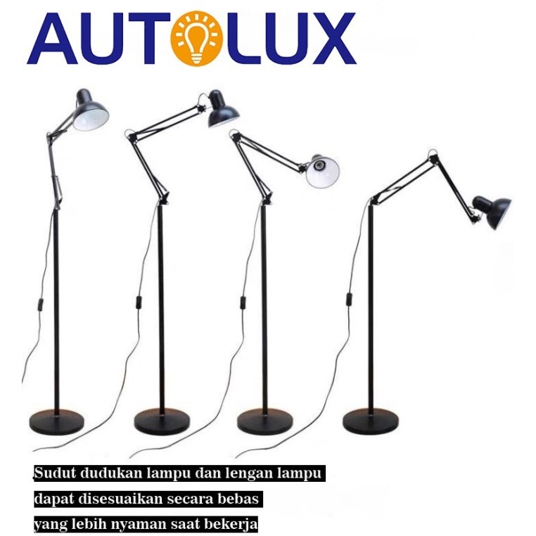 LAMPU BELAJAR ARSITEK BERDIRI/IG/LAMPU STAND/LAMPU LANTAI - AUTOLUX