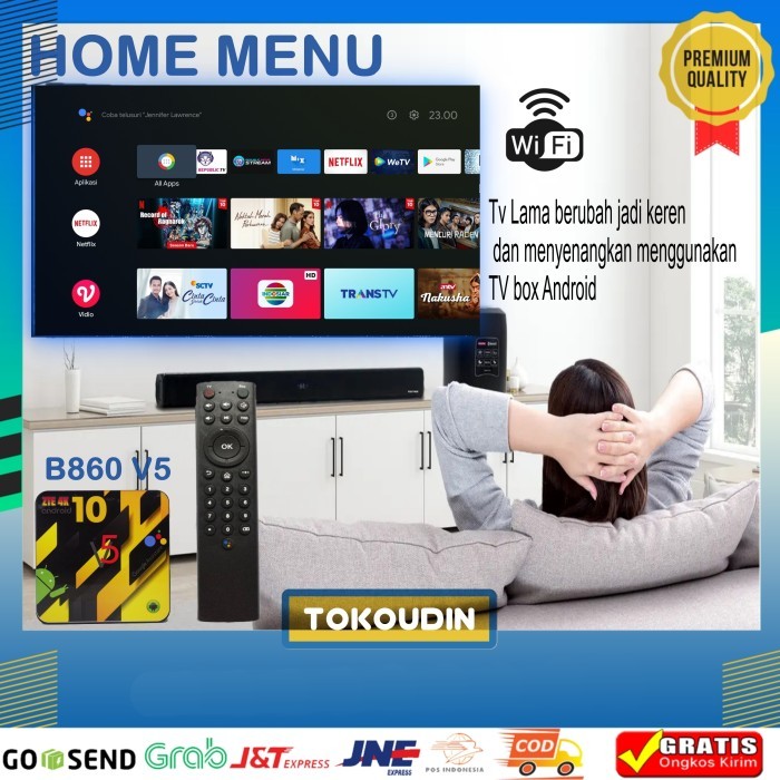 STB ANDROID BOX ZTE 4K B860H V5 FULL APLIKASI