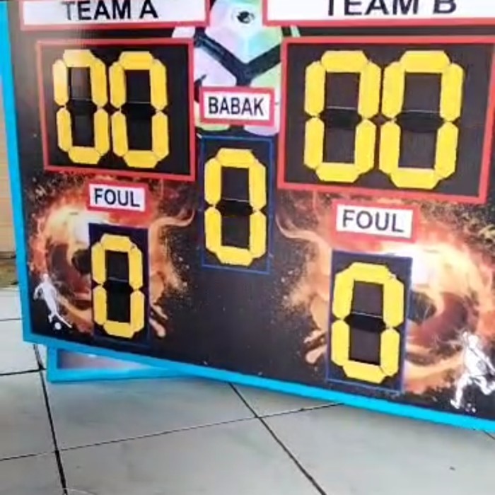 papan score manual futsal