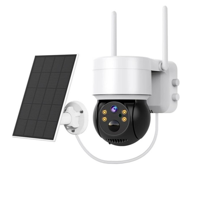 CCTV WIFI PTZ Outdoor Camera Solar Panel TH888 Monitoring Smartphone
