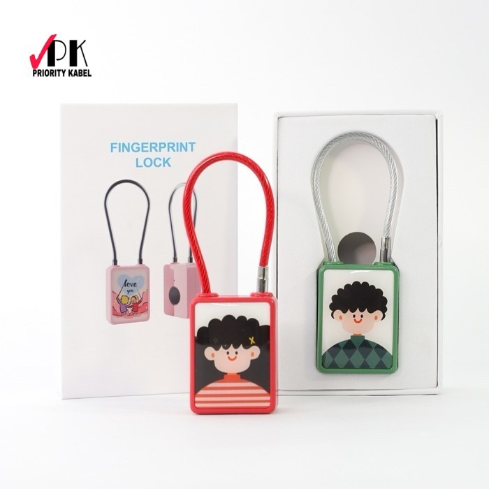 EKSLUSIF EXCLUSIVE Gembok Sidik Jari Pintar Serbaguna Lucu Smart Fingerprint Padlock SG-100 Daily