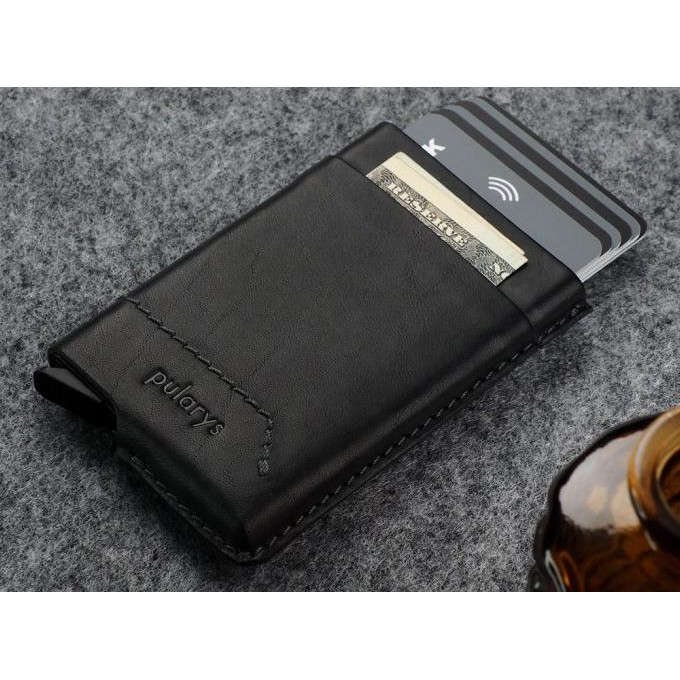

sale! pularys gobi rfid wallet - insider line (nomad leather. 6 kartu dan uang kertas)