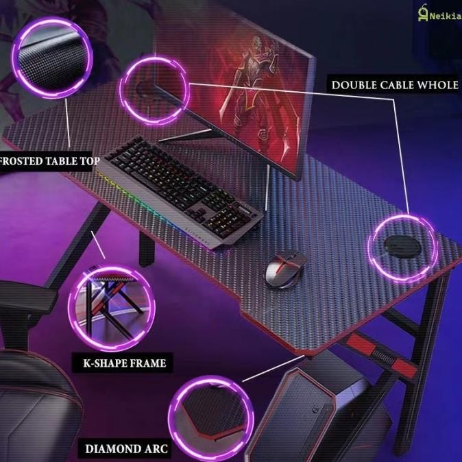 Meja Gaming / Meja Komputer Laptop / Meja Kerja / Gamer Table Z15A1