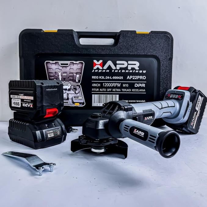 ] Mesin Gerinda Cordless / cash UCHIHA BRUSHLESS full set