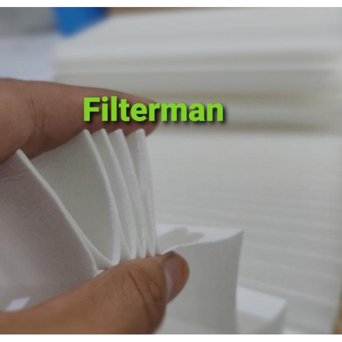 

sale! kertas saringan udara air non woven filter paper pleated l.40 x t.4 cm