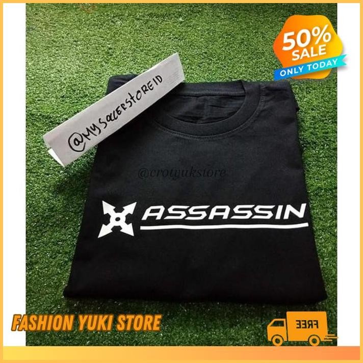 KAOS TSHIRT BAJU COMBED 30 DISTRO ASSASIN ML MOBILE LEGENDS POLOS CUSTOM GAME  INDONESIA PRIA WANITA