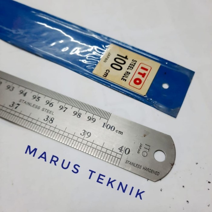 TERLARIS! Penggaris Baja /Mistar Baja SS 100 cm ITO asli made in Japan