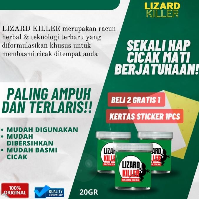 PROMO SPECIAL racun herbal pembasmi hama cicak tokek super ampuh - Gel poison lizard