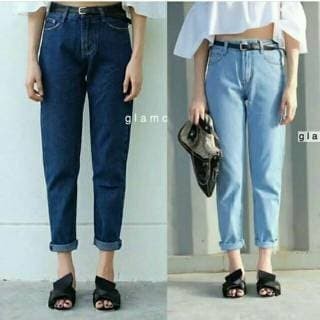 

Murah Celana Jeans Wanita Boyfriend Dark Light Bigsize Big Size Mur