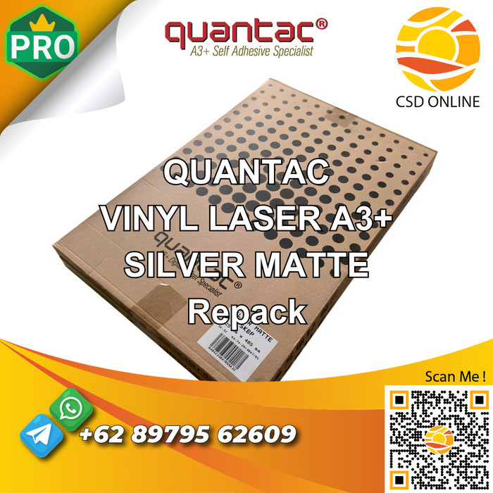

HOT SALE! QUANTAC Sticker Silver Gold Vinyl A3+ Digital Print Laser Toner - ECER