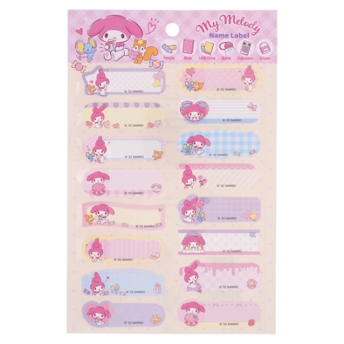 

Sticker Label Nama Sanrio Original