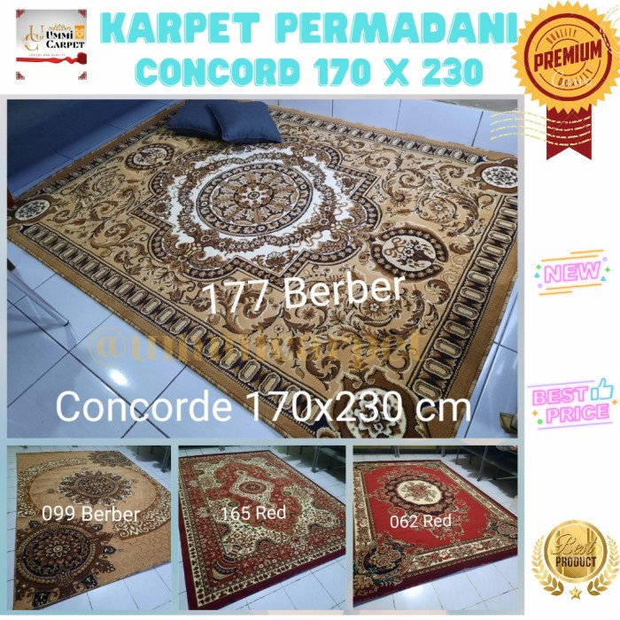 Karpet permadani concord 170x230 tebal karpet lantai karpet mewah