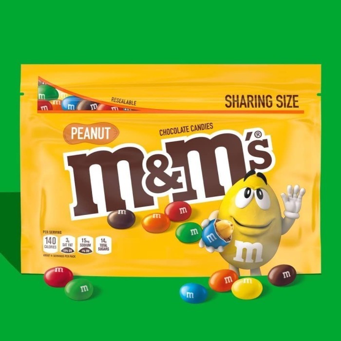 

Cokelat M&M's Peanut 285gram Sharing Size asal Amerika USA