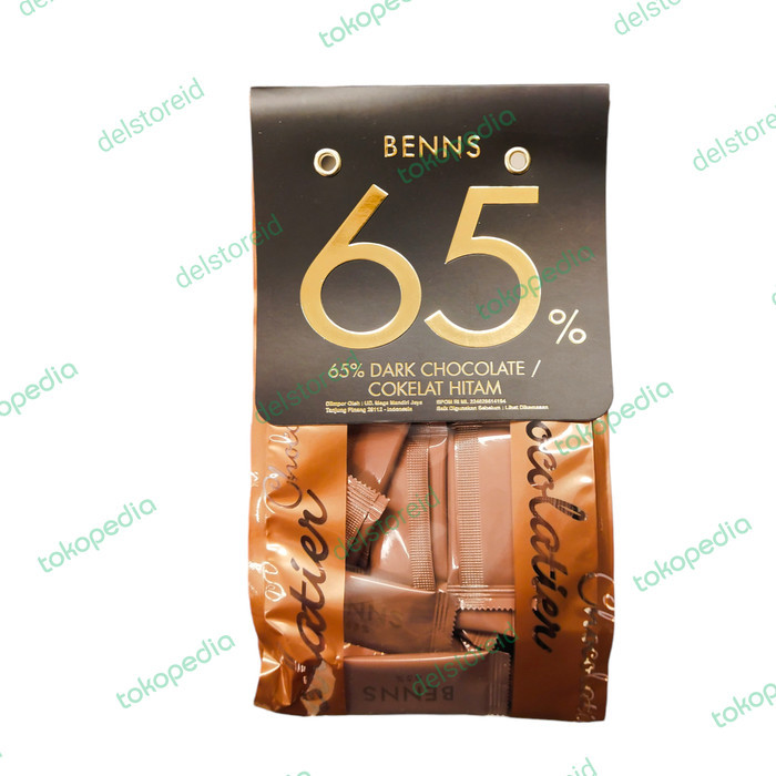 

Benns 65% dark chocolate (coklat hitam) 200 gr