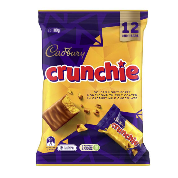 

Cadbury Crunchie Chocolate Sharepack 12 Pack 180g Australia