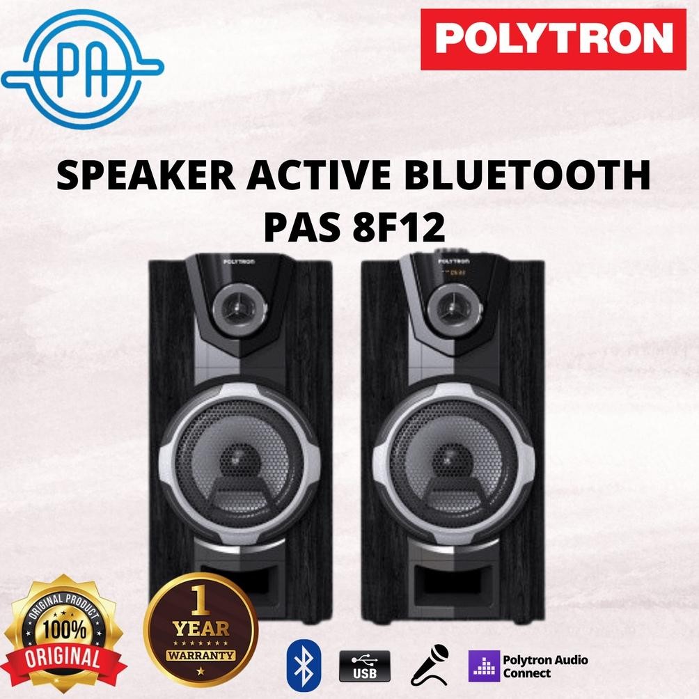 ngel speaker aktif polytron pas-8f12 / pas8f12 speaker bluetooth spiker aktif 8f12
